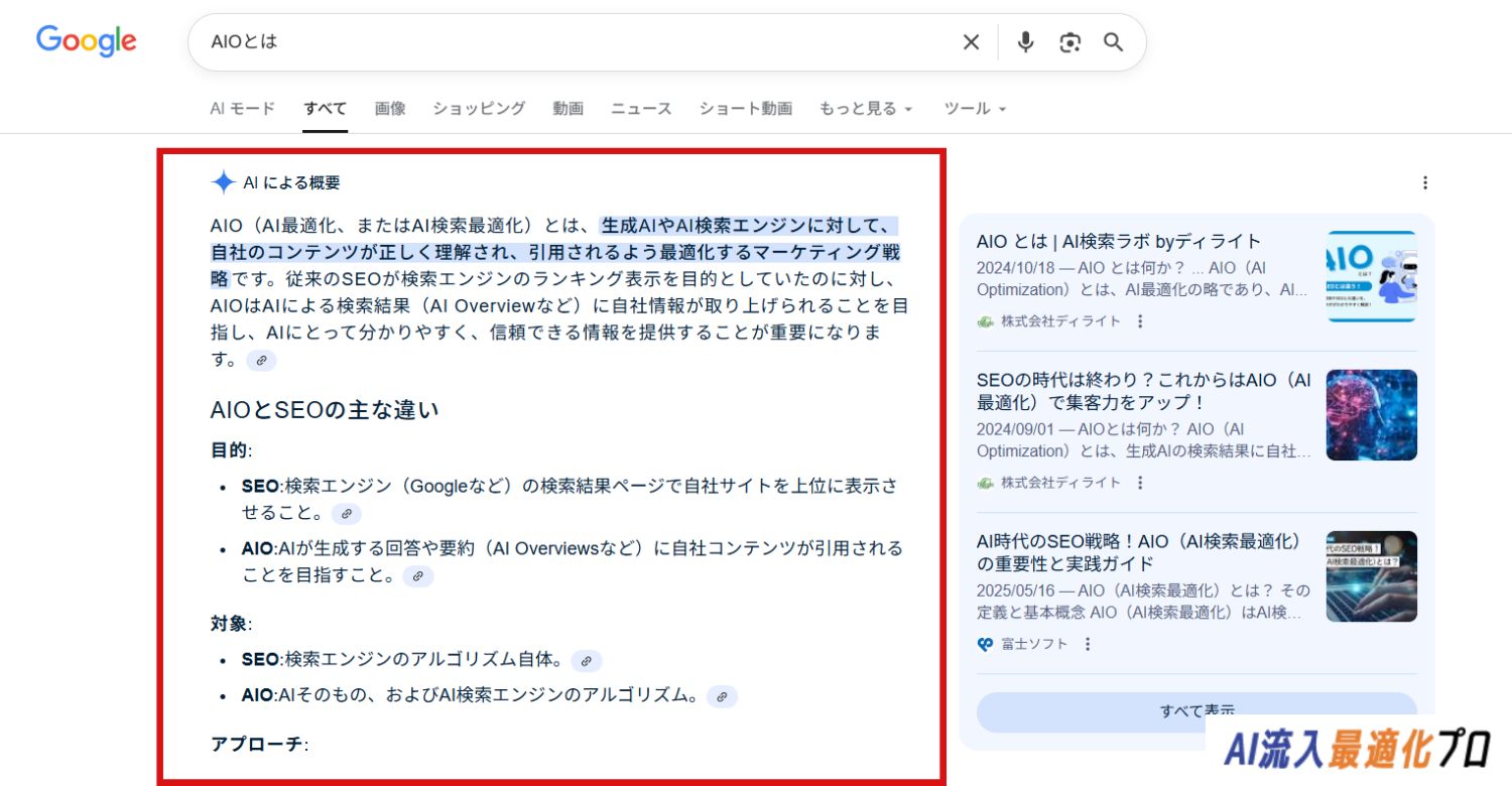 AI Overviews(AIによる概要)