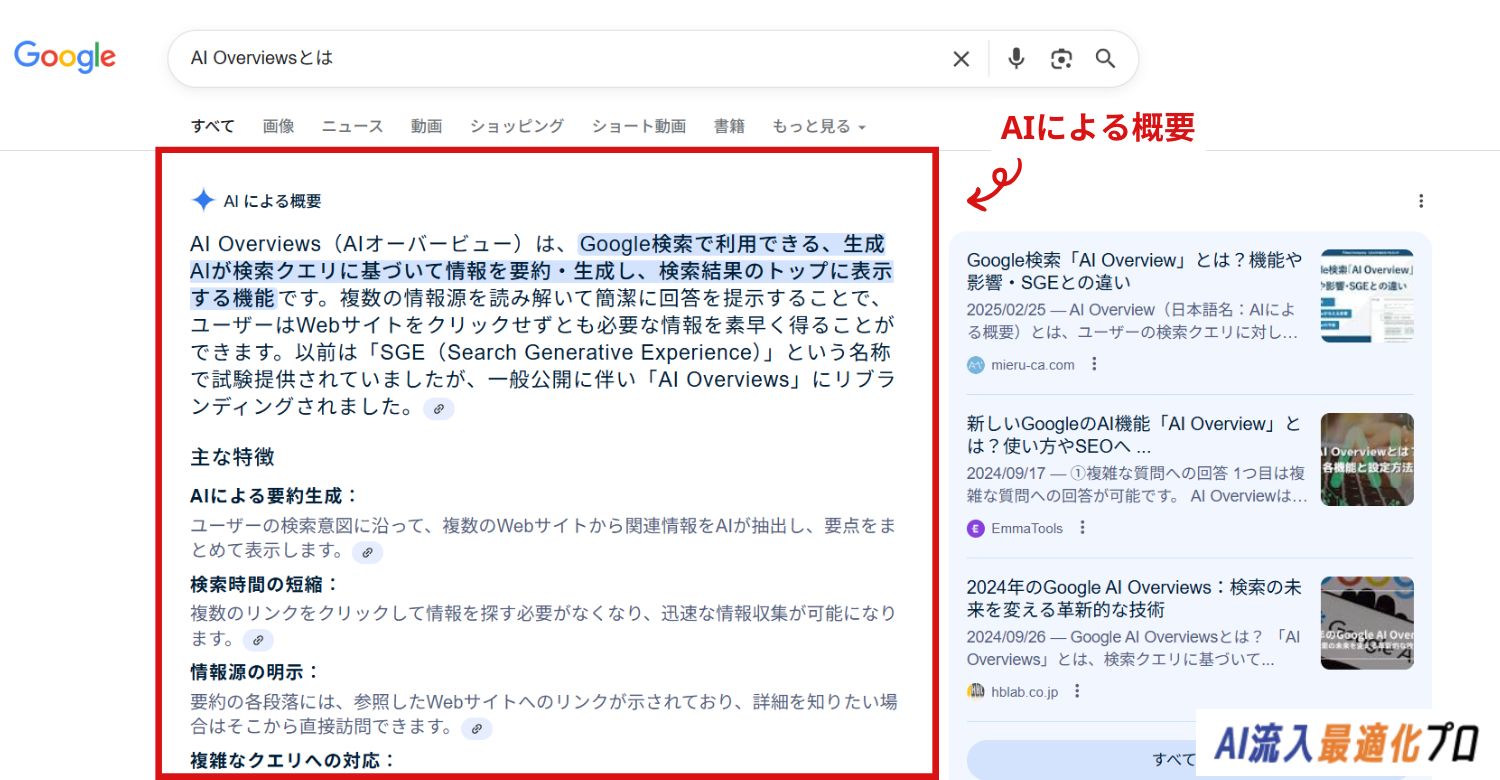 AIによる概要(AI Overviews)